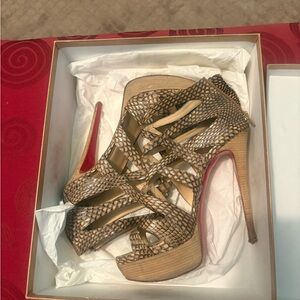 Christian Louboutin Python Sandal